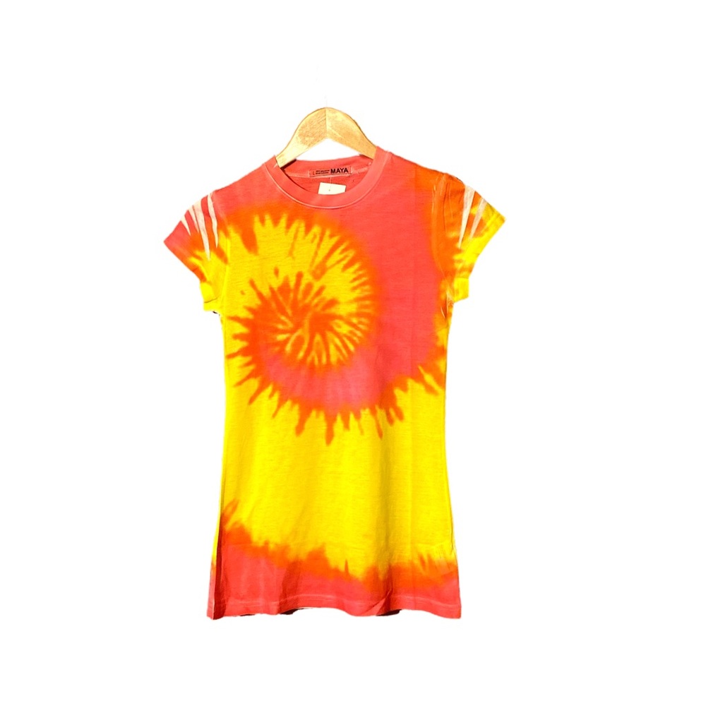 Spring Break Juniors Tie Dye Shirt Top Size Large